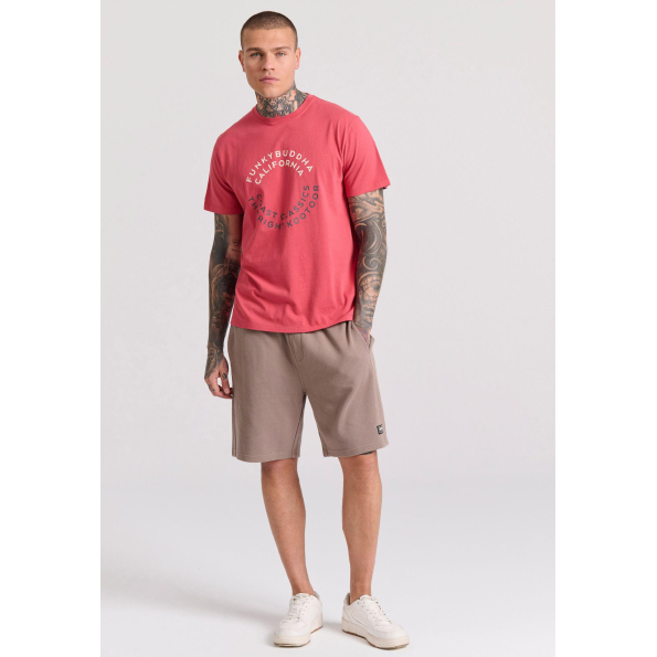 Ανδρικό t-shirt FUNKY BUDDHA FBM009-089-04 κόκκινο Ανδρικά