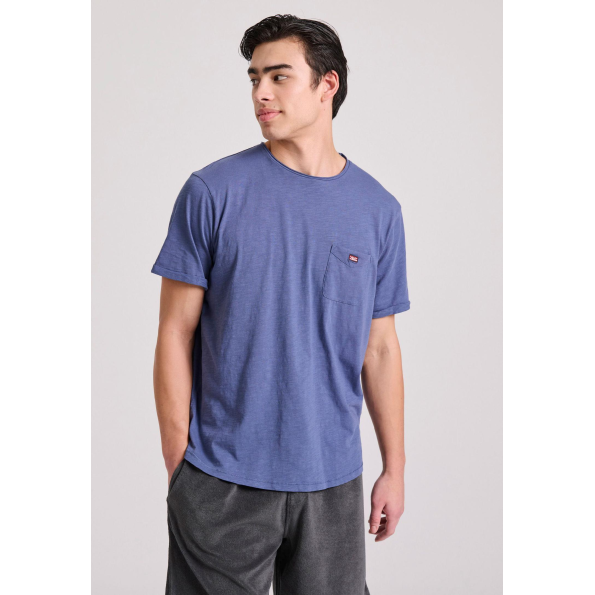 Ανδρικό t-shirt FUNKY BUDDHA FBM009-005-04 μπλε