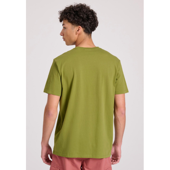 Ανδρικό t-shirt FUNKY BUDDHA FBM009-095-04 λαδί Ανδρικά