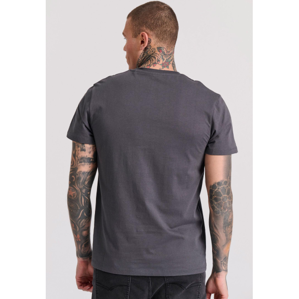 Ανδρικό t-shirt FUNKY BUDDHA γκρι 