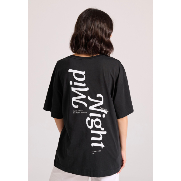 Γυναικείο t-shirt FUNKY BUDDHA FBL009-120-04 μαύρο