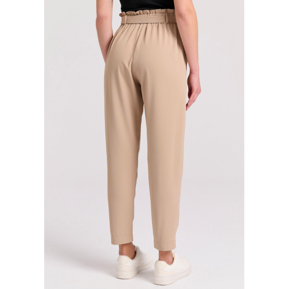 Γυναικείο παντελόνι FUNKY BUDDHA FBL009-118-02 μπεζ  Γυναικεία