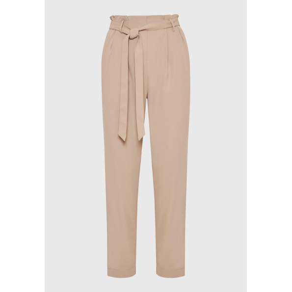 Γυναικείο παντελόνι FUNKY BUDDHA FBL009-118-02 μπεζ  Γυναικεία