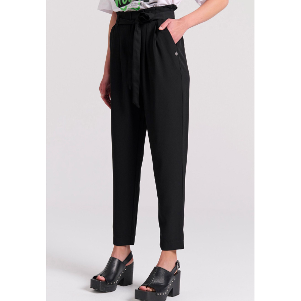 Γυναικείο παντελόνι FUNKY BUDDHA FBL009-118-02 μαύρο 