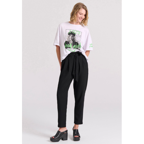 Γυναικείο παντελόνι FUNKY BUDDHA FBL009-118-02 μαύρο 