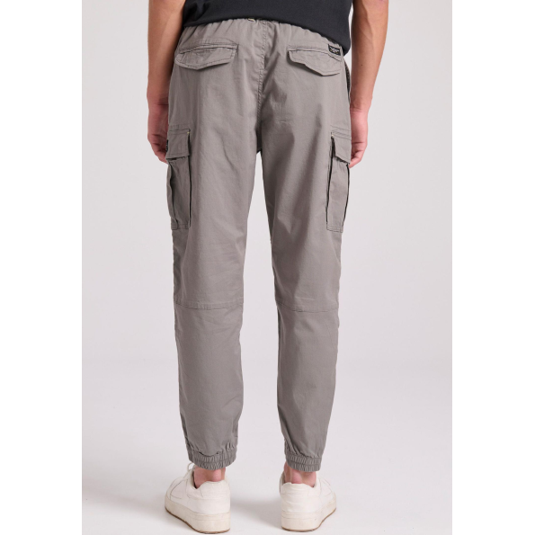 Ανδρικό cargo παντελόνι FUNKY BUDDHA FBM009-034-02 γκρι 