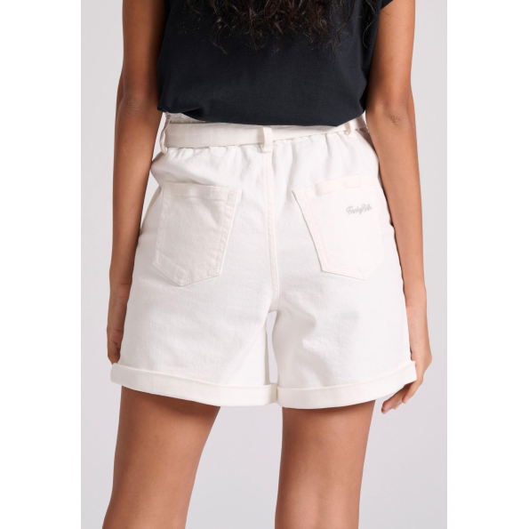 Γυναικείο τζιν σορτς FUNKY BUDDHA FBL009-164-03 λεύκο Γυναικεία