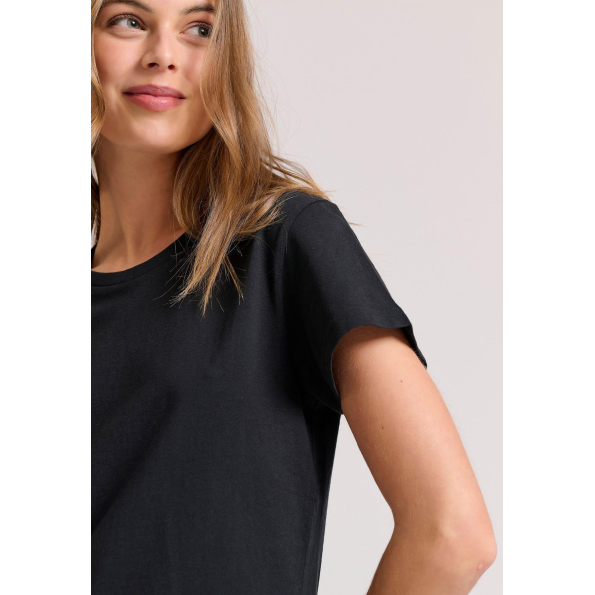 Γυναικείο t-shirt  FUNKY BUDDHA FBL009-103-04 μαύρο 