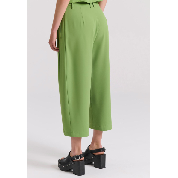 Γυναικεία cropped παντελόνα FUNKY BUDDHA FBL009-119-02 πράσινο