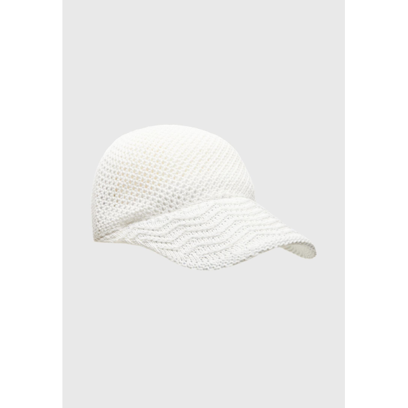 Γυναικείο διχτυωτό καπέλο FUNKY BUDDHA FBL009-431-10 λευκό