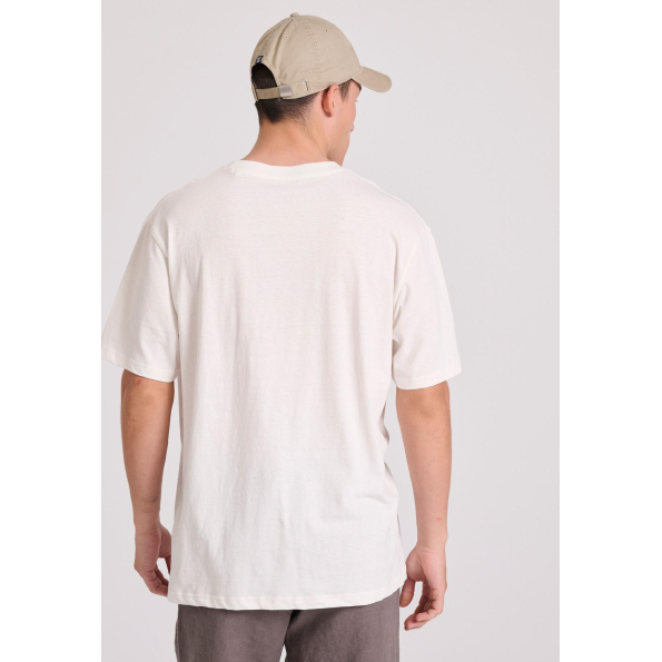 Ανδρικό t-shirt FUNKY BUDDHA FBM009-083-04 λευκό  Ανδρικά