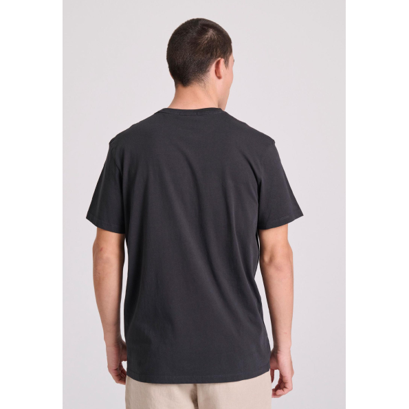 Aνδρικό T-shirt FUNKY BUDDHA FBM009-065-04 μαύρο Ανδρικά