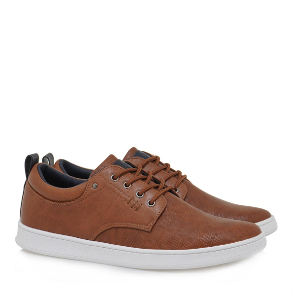 Ανδρικά casual δετά παπούτσια JK LONDON U592A9651 καφέ