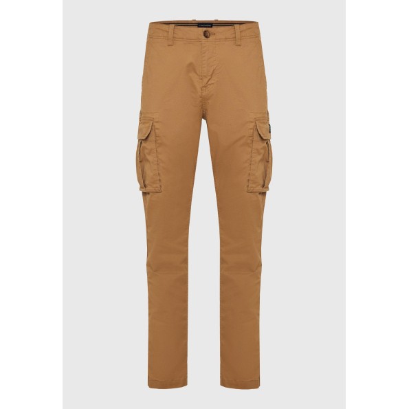 Ανδρικό comfort cargo παντελόνι FUNKY BUDDHA μπεζ Ανδρικά