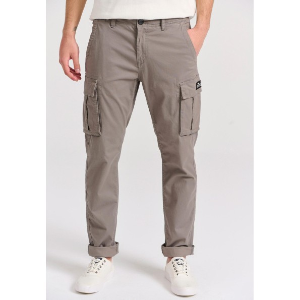 Ανδρικό comfort cargo παντελόνι FUNKY BUDDHA The essentials γκρι