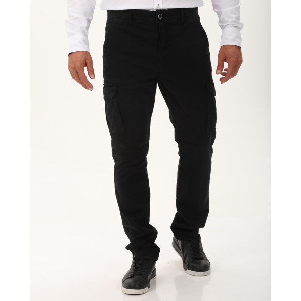 Ανδρικό cargo παντελόνι NAVY & GREEN μαύρο