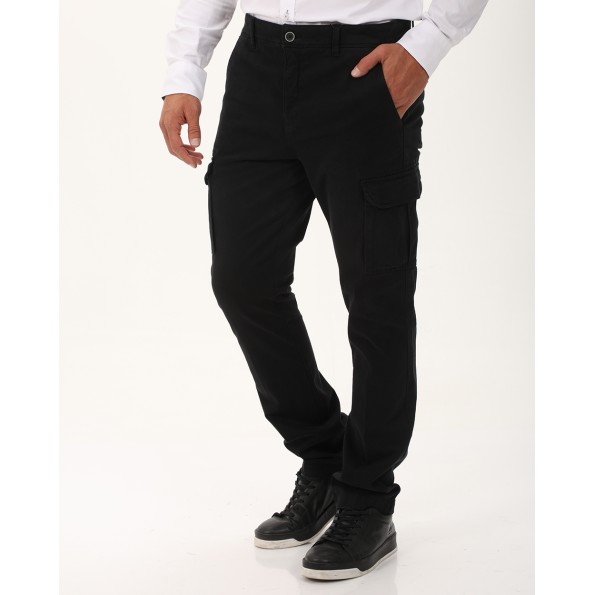 Ανδρικό cargo παντελόνι NAVY & GREEN μαύρο Ανδρικά