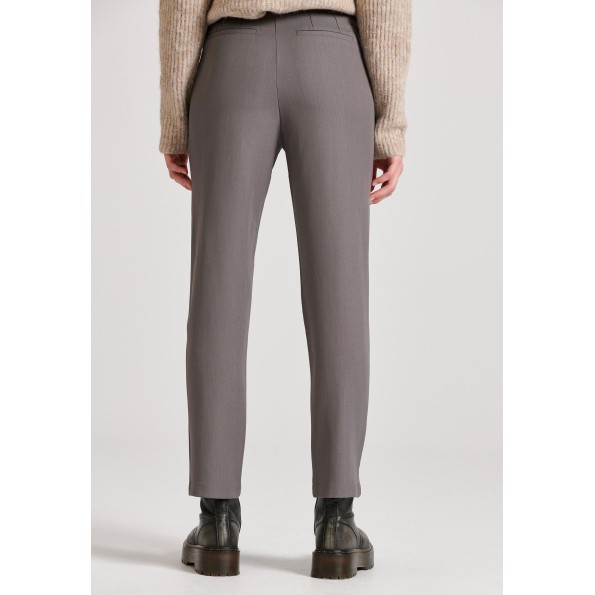 Γυναικείο cropped παντελόνι FUNKY BUDDHA FBL010-133-02 γκρι Γυναικεία