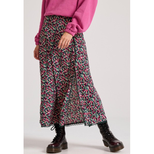 Γυναικεία maxi φούστα FUNKY BUDDHA FBL010-116-14 εμπριμέ