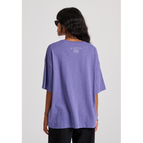 Γυναικείο t-shirt FUNKY BUDDHA FBL010-114-04 μοβ Γυναικεία