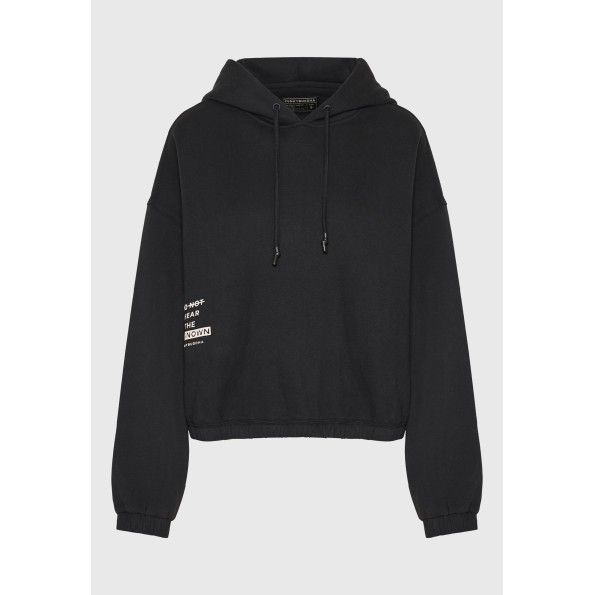 Γυναικεία φούτερ μπλούζα FUNKY BUDDHA FBL010-122-06 μαύρη Γυναικεία
