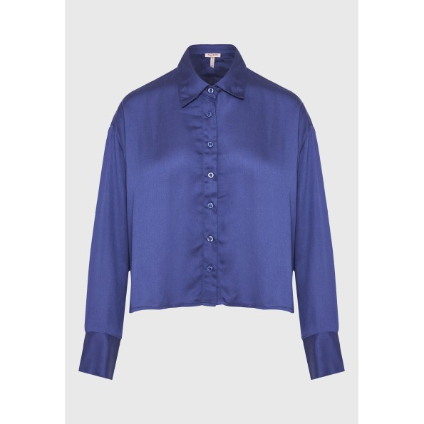 Γυναικείο πουκάμισο FUNKY BUDDHA FBL010-110-05 μοβ Γυναικεία