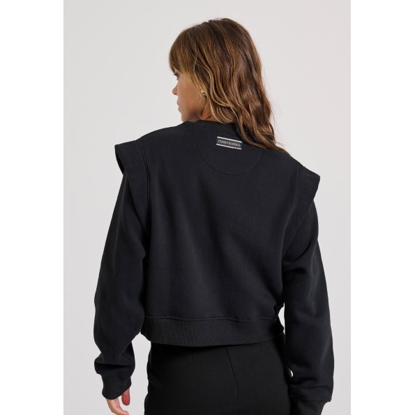 Γυναικεία φούτερ μπλούζα FUNKY BUDDHA FBL010-132-06 μαύρη Γυναικεία