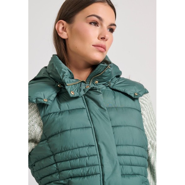 Γυναικείο αμάνικο μπουφάν FUNKY BUDDHA FBL010-102-01 πράσινο Γυναικεία