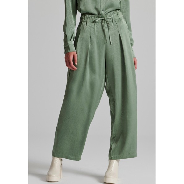 Γυναικείο cargo παντελόνι FUNKY BUDDHA FBL010-116-02 πράσινο
