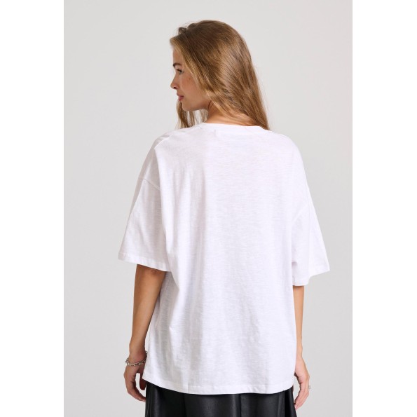 Γυναικείο t-shirt FUNKY BUDDHA FBL010-109-04 λευκό Γυναικεία