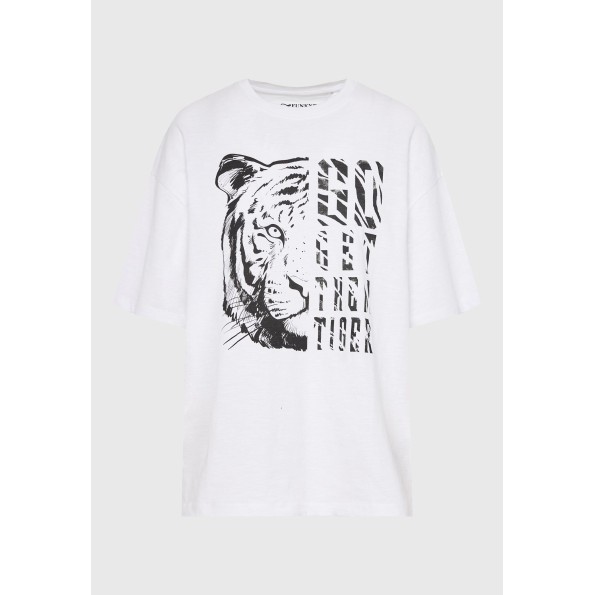 Γυναικείο t-shirt FUNKY BUDDHA FBL010-109-04 λευκό Γυναικεία