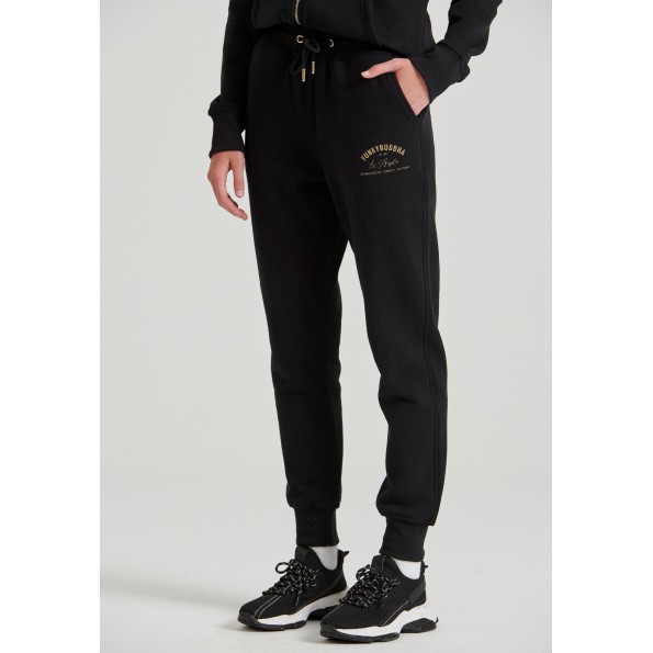 Γυναικείο παντελόνι φόρμας FUNKY BUDDHA FBL010-104-02 μαύρο