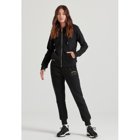 Γυναικείο παντελόνι φόρμας FUNKY BUDDHA FBL010-104-02 μαύρο Γυναικεία
