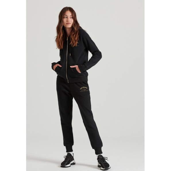 Γυναικεία φούτερ ζακέτα FUNKY BUDDHA FBL010-106-06 μαύρη Γυναικεία