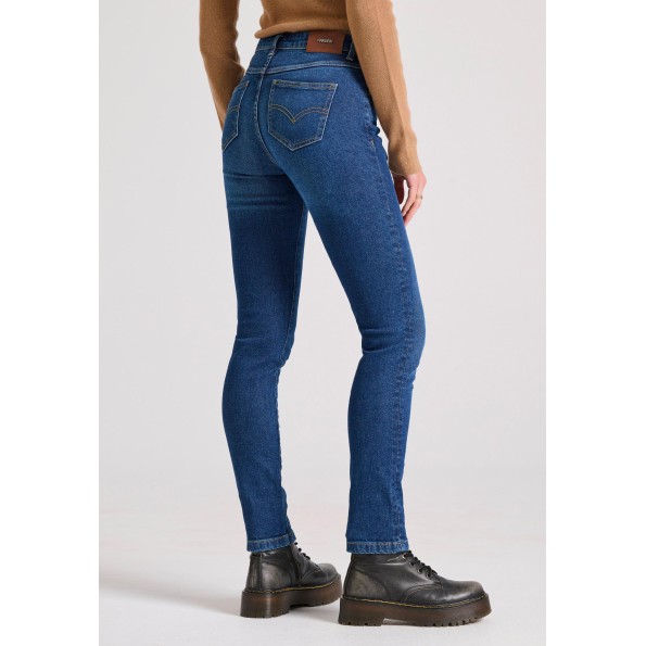 Γυναικείο skinny jean παντελόνι FUNKY BUDDHA FBL010-162-02 μπλε Γυναικεία
