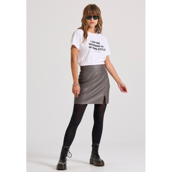 Γυναικείο t-shirt FUNKY BUDDHA FBL010-103-04 λευκό Γυναικεία