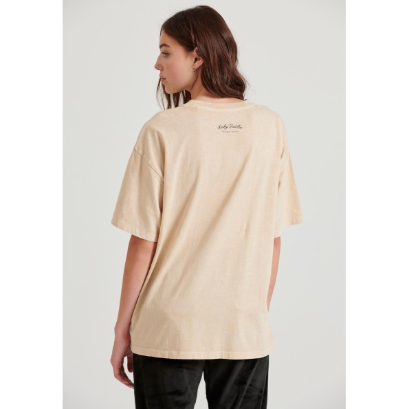 Γυναικείο t-shirt FUNKY BUDDHA FBL010-110-04 μπεζ Γυναικεία