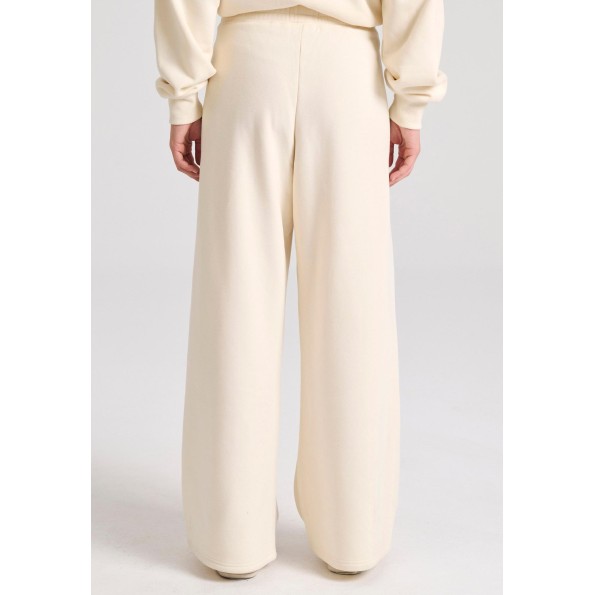Γυναικείο παντελόνι φόρμας FUNKY BUDDHA FBL010-106-02 εκρού Γυναικεία