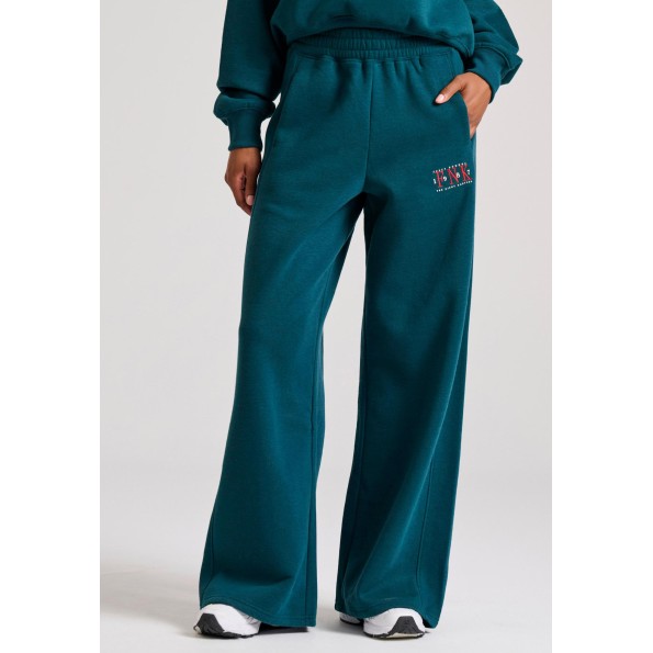 Γυναικείο παντελόνι φόρμας FUNKY BUDDHA FBL010-106-02 πετρόλ