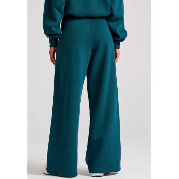 Γυναικείο παντελόνι φόρμας FUNKY BUDDHA FBL010-106-02 πετρόλ Γυναικεία