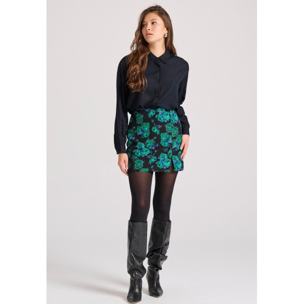 Γυναικείο πουκάμισο FUNKY BUDDHA FBL010-100-05 μαύρο Γυναικεία