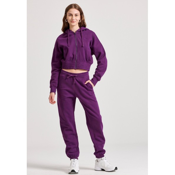 Γυναικεία φούτερ ζακέτα FUNKY BUDDHA FBL010-127-06 μοβ Γυναικεία