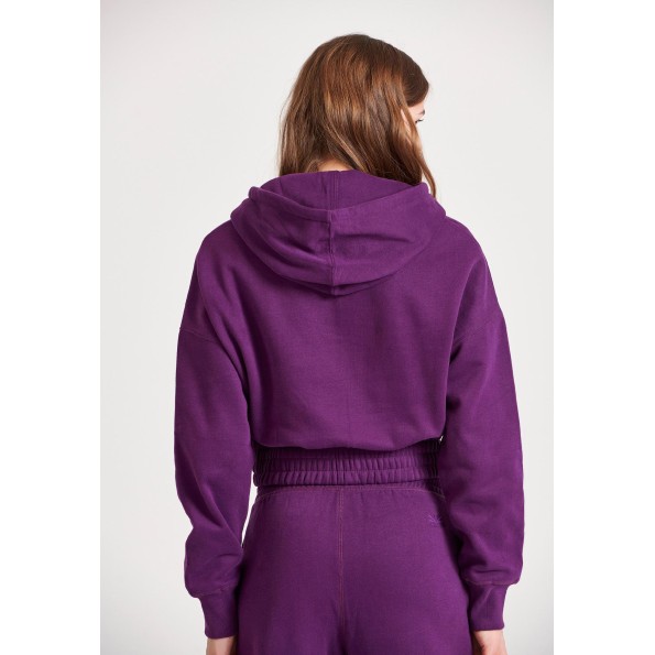 Γυναικεία φούτερ ζακέτα FUNKY BUDDHA FBL010-127-06 μοβ Γυναικεία
