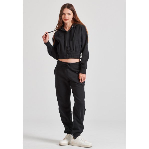 Γυναικείο παντελόνι φόρμας FUNKY BUDDHA FBL010-107-02 μαύρο Γυναικεία