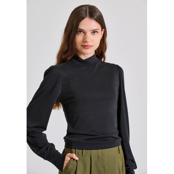Γυναικεία μπλούζα FUNKY BUDDHA FBL010-109-07 μαύρη