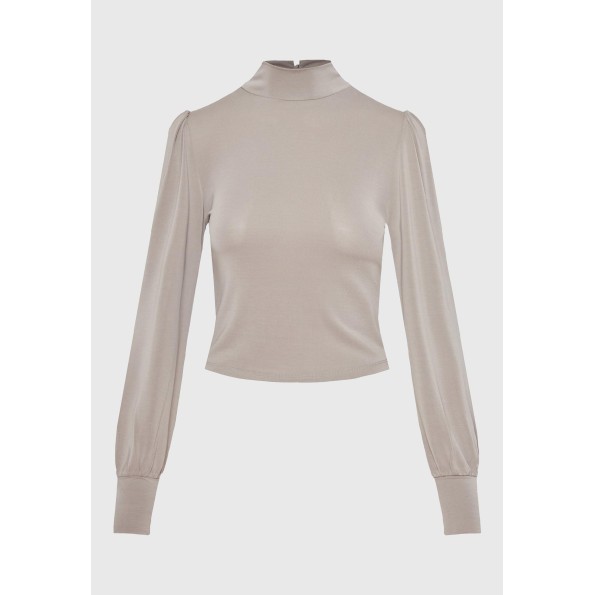 Γυναικεία μπλούζα FUNKY BUDDHA FBL010-109-07 γκρι Γυναικεία