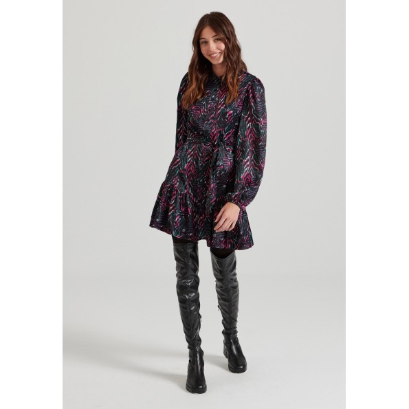 Γυναικείο mini φόρεμα FUNKY BUDDHA FBL010-125-13 εμπριμέ Γυναικεία