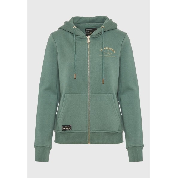 Γυναικεία φούτερ ζακέτα FUNKY BUDDHA FBL010-106-06 πράσινη Γυναικεία