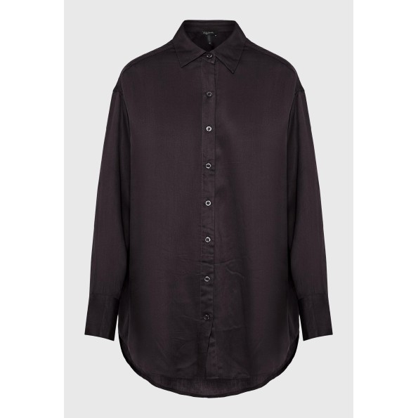 Γυναικείο πουκάμισο FUNKY BUDDHA FBL010-101-05 μαύρο Γυναικεία