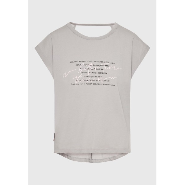 Γυναικείο t-shirt FUNKY BUDDHA FBL011-182-04 γκρι Γυναικεία